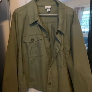 Ava & Viv plus size army green jacket
